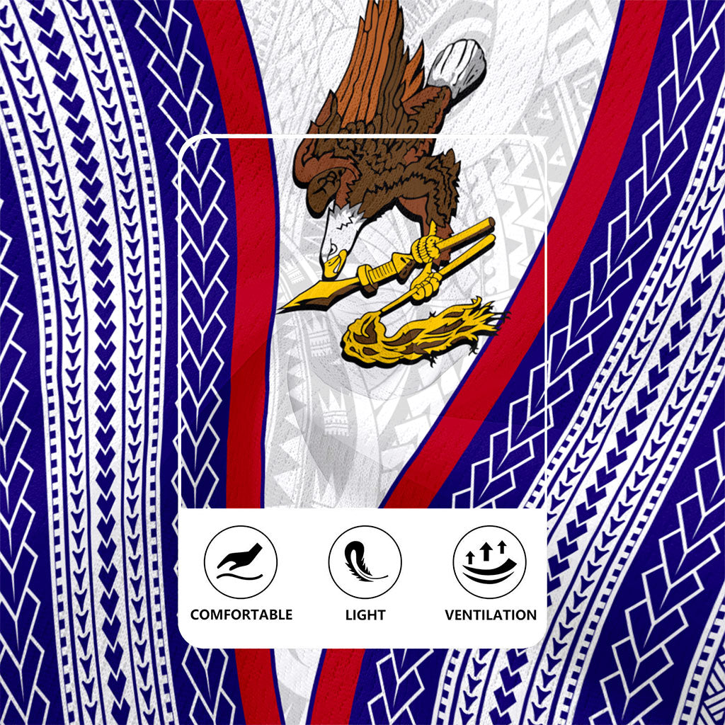 American Samoa Rugby Jersey Polynesian Tribal Flag