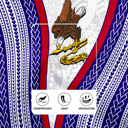 American Samoa Rugby Jersey Polynesian Tribal Flag