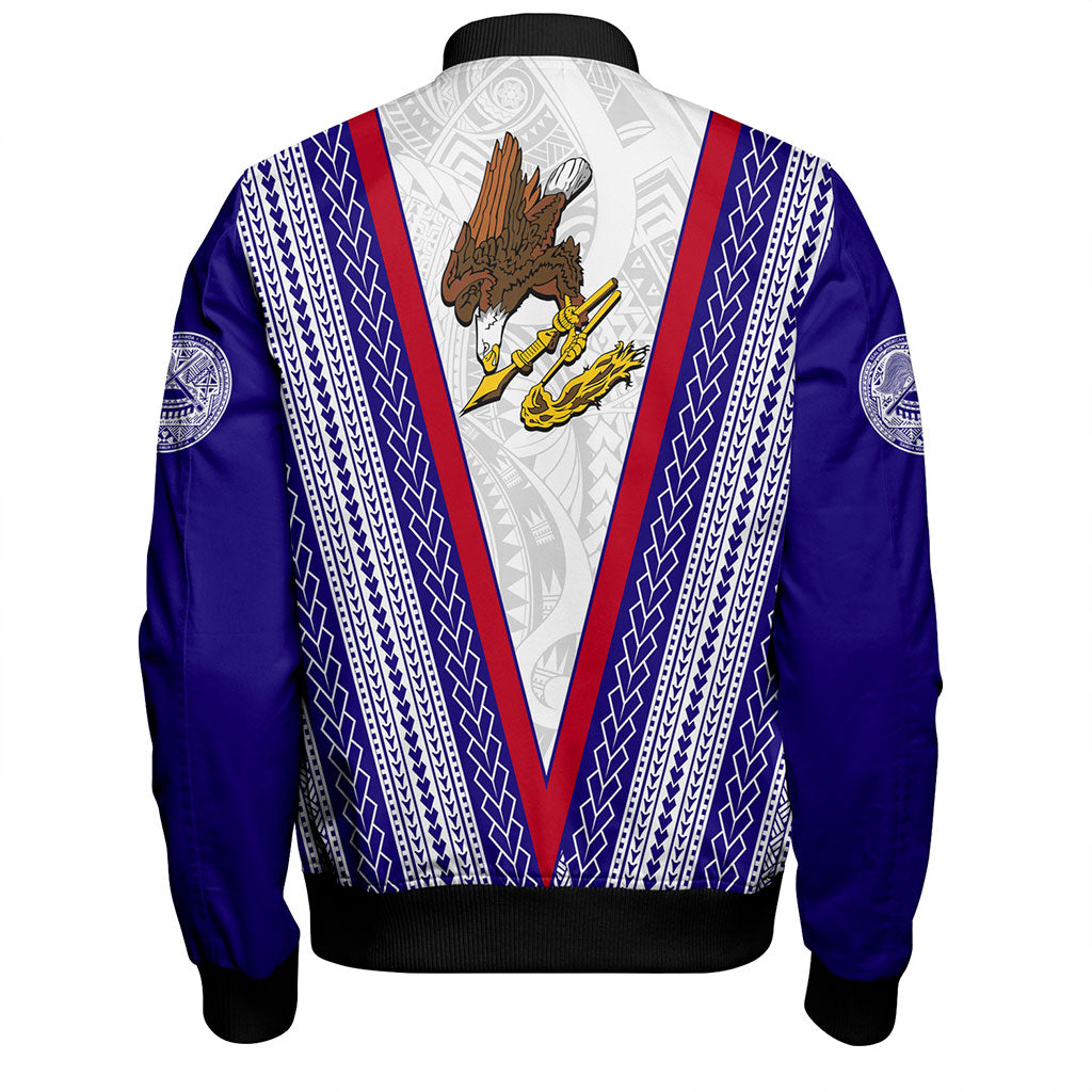 American Samoa Bomber Jacket Polynesian Tribal Flag