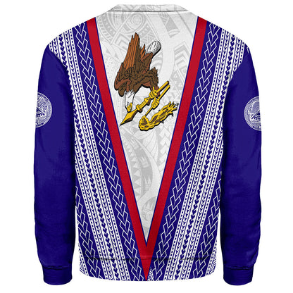 American Samoa Sweatshirt Polynesian Tribal Flag