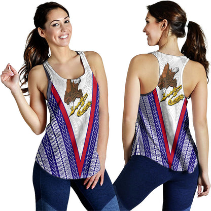American Samoa Women Tank Polynesian Tribal Flag