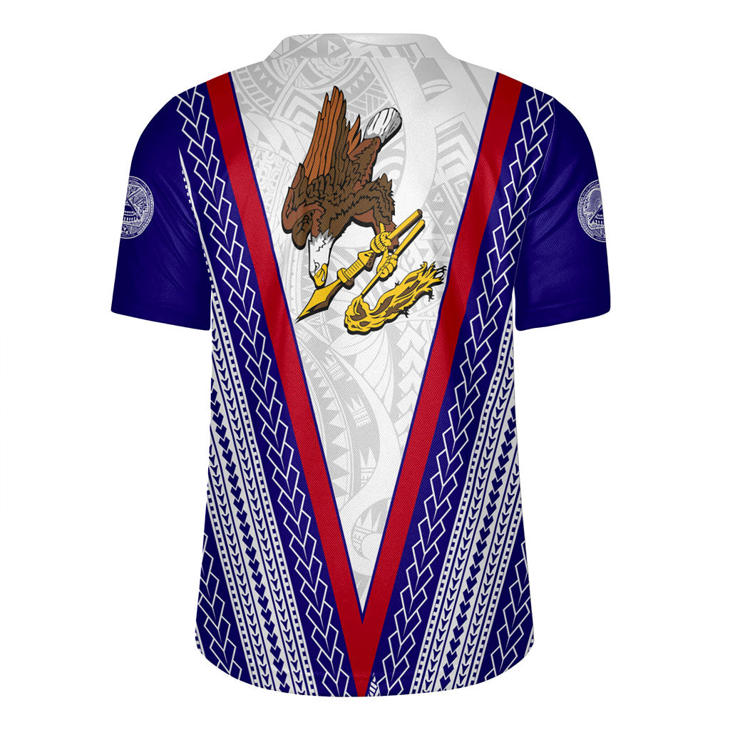 American Samoa Rugby Jersey Polynesian Tribal Flag