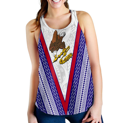 American Samoa Women Tank Polynesian Tribal Flag