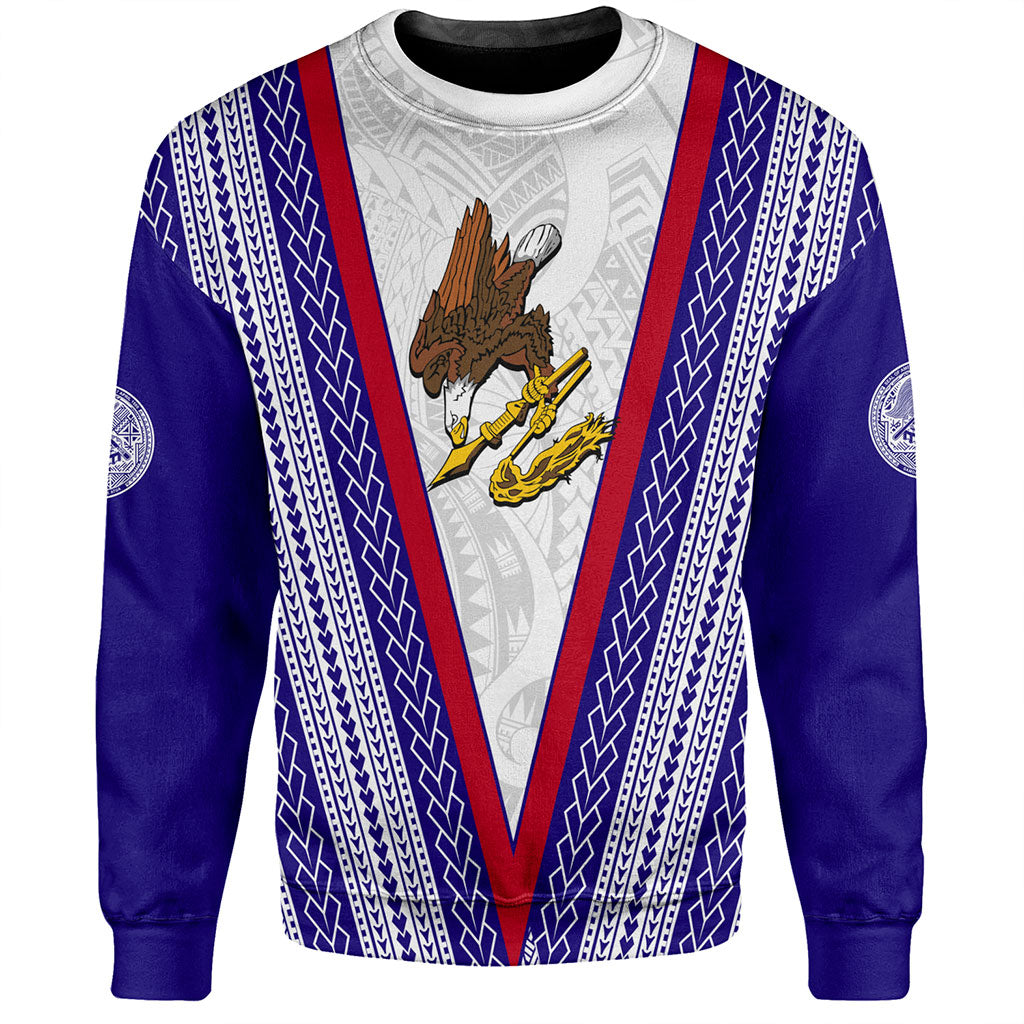 American Samoa Sweatshirt Polynesian Tribal Flag