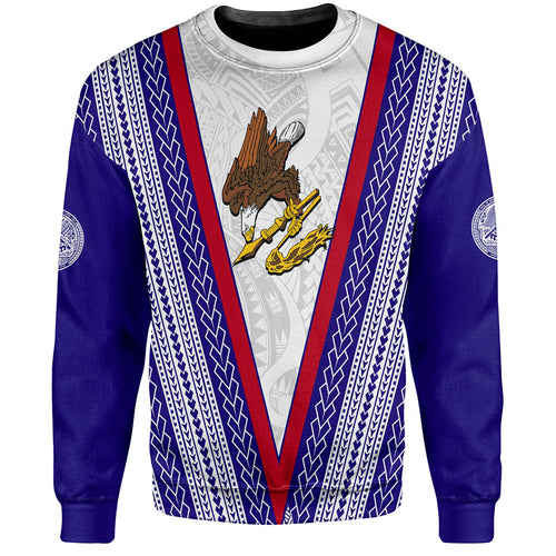 American Samoa Sweatshirt Polynesian Tribal Flag