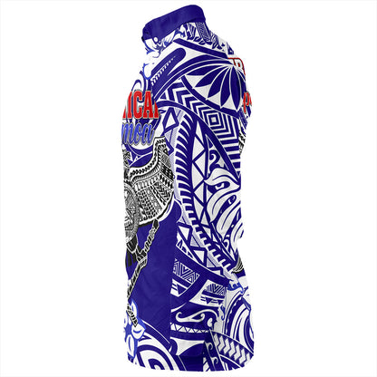 American Samoa Long Sleeve Shirt Tribal Polynesian Eagle Style