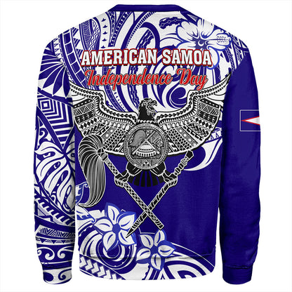 American Samoa Sweatshirt Tribal Polynesian Eagle Style