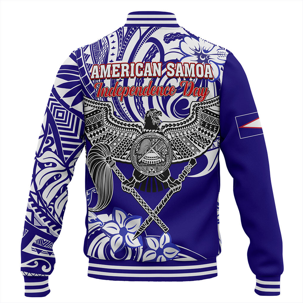 American Samoa Baseball Jacket Tribal Polynesian Eagle Style