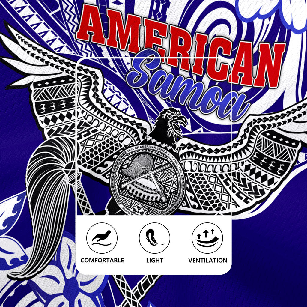American Samoa Rugby Jersey Tribal Polynesian Eagle Style