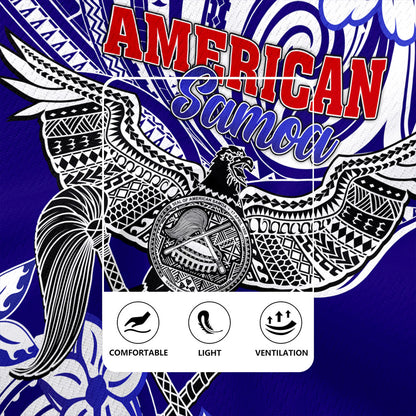 American Samoa Rugby Jersey Tribal Polynesian Eagle Style