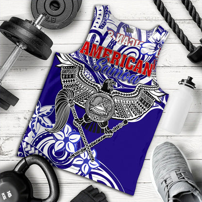 American Samoa Tank Top Tribal Polynesian Eagle Style