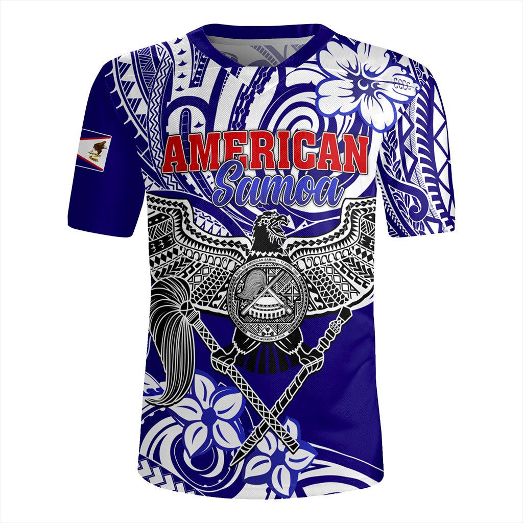 American Samoa Rugby Jersey Tribal Polynesian Eagle Style