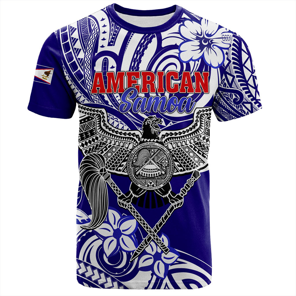 American Samoa T-Shirt Tribal Polynesian Eagle Style