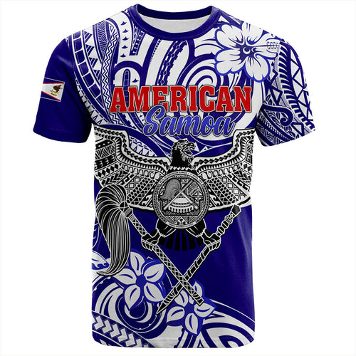 American Samoa T-Shirt Tribal Polynesian Eagle Style