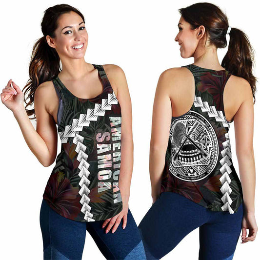 American Samoa Women Racerback Tank - Chain Polynesian
