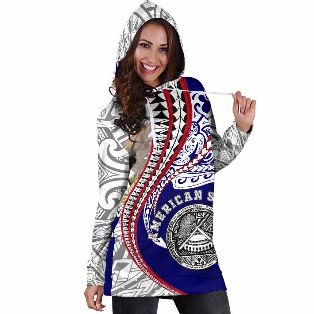 American Samoa Female Hoodie Dress Kanaloa Tatau Gen