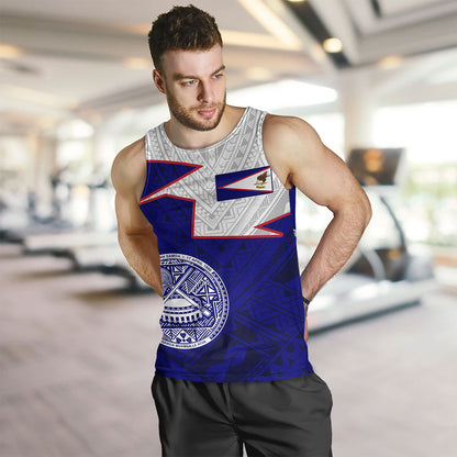 American Samoa Tank Top Polynesian Tattoo Flag And Coat Of Arms