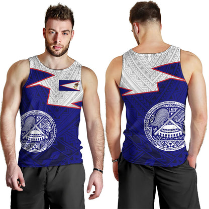 American Samoa Tank Top Polynesian Tattoo Flag And Coat Of Arms