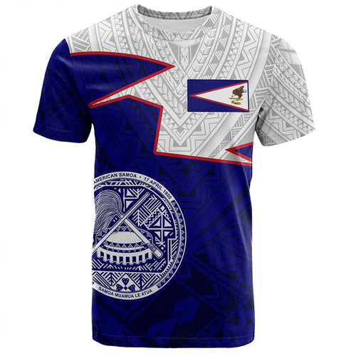 American Samoa T-Shirt Polynesian Tattoo Flag And Coat Of Arms