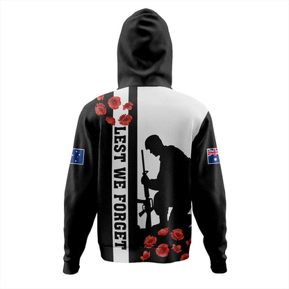 New Zealand Hoodie Anzac Day Lest We Forget Simple Style