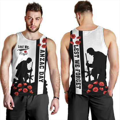 New Zealand Tank Top Anzac Day Lest We Forget Simple Style