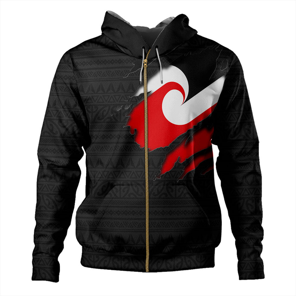New Zealand Hoodie Tino Rangatiratanga Maori Crack Style