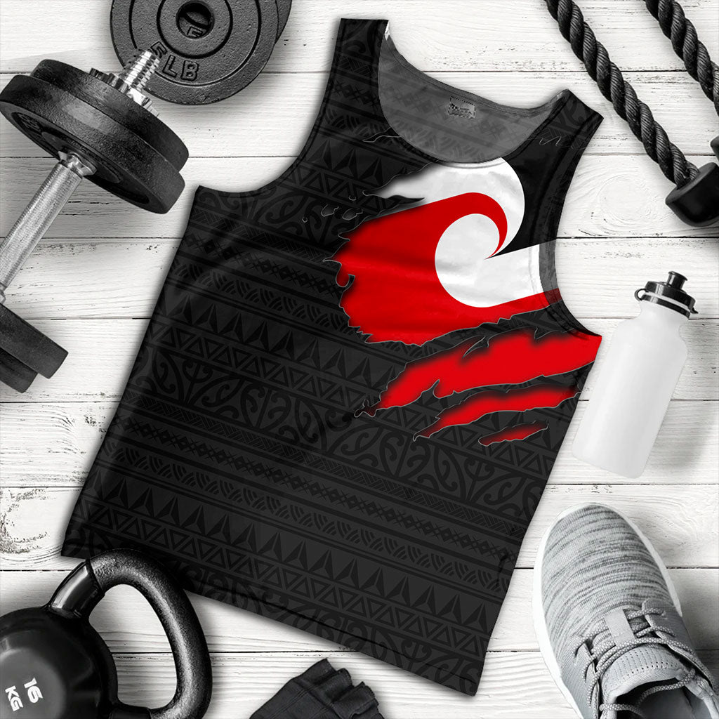 New Zealand Tank Top Tino Rangatiratanga Maori Crack Style