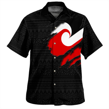New Zealand Hawaiian Shirt Tino Rangatiratanga Maori Crack Style