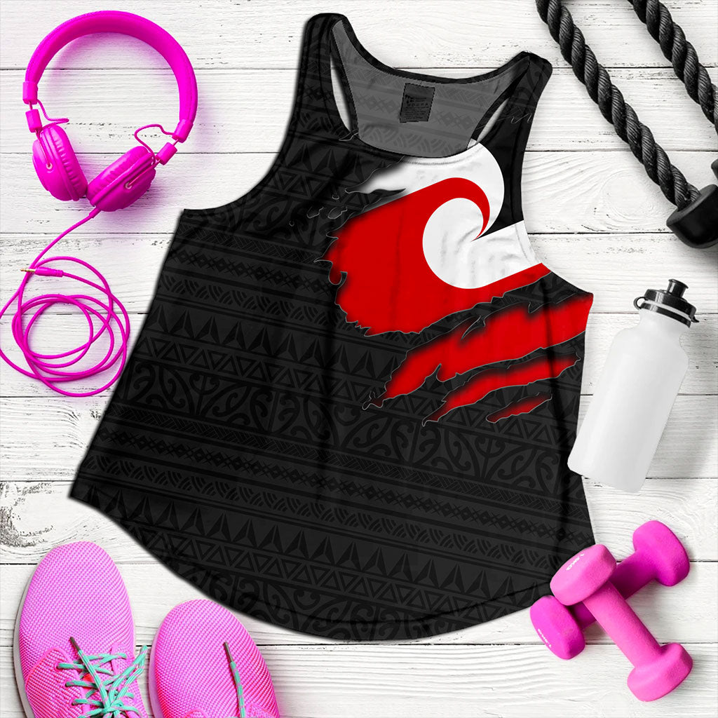 New Zealand Women Tank Tino Rangatiratanga Maori Crack Style