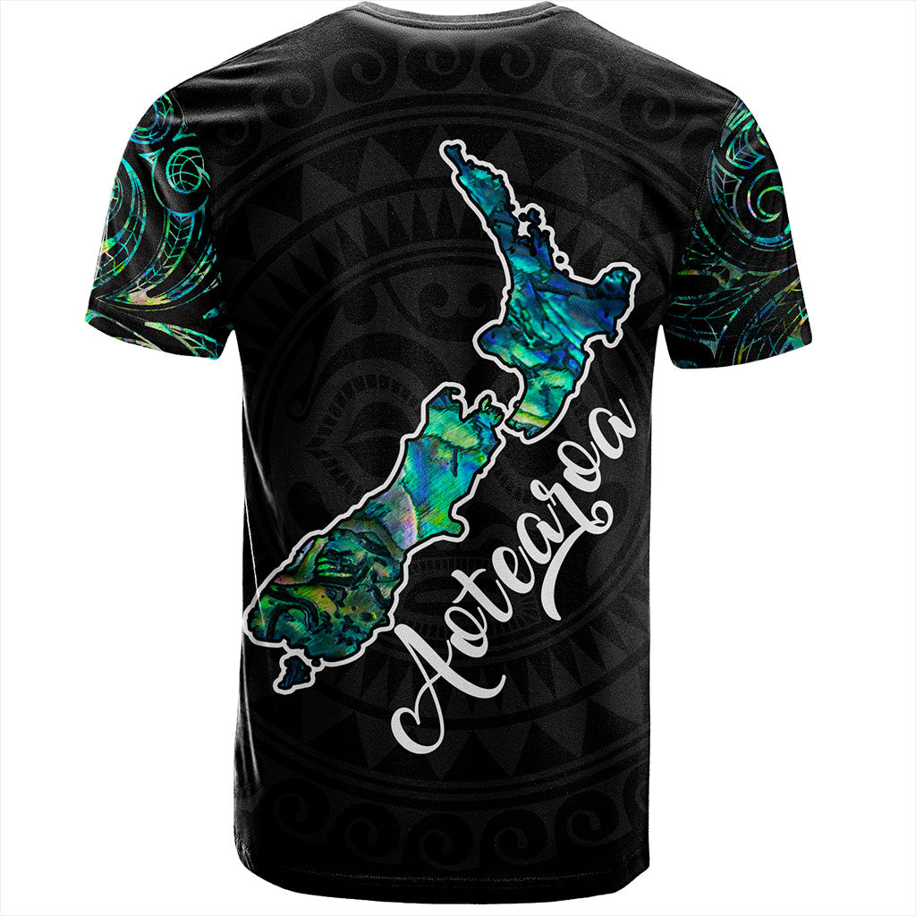 New Zealand T-Shirt Aotearoa Maori Tribal Map With Papua Shell