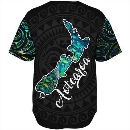 New Zealand Baseball Shirt Aotearoa Maori Tribal Map With Papua Shell