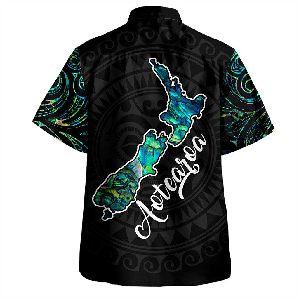 New Zealand Hawaiian Shirt Aotearoa Maori Tribal Map With Papua Shell