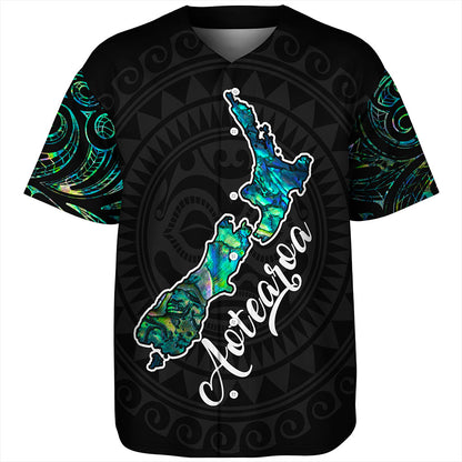 New Zealand Baseball Shirt Aotearoa Maori Tribal Map With Papua Shell