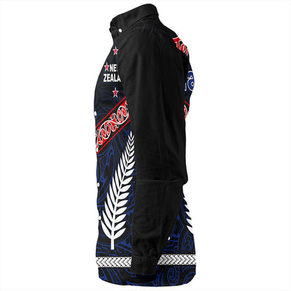 New Zealand Long Sleeve Shirt Waitangi Aotearoa Tribal National Together