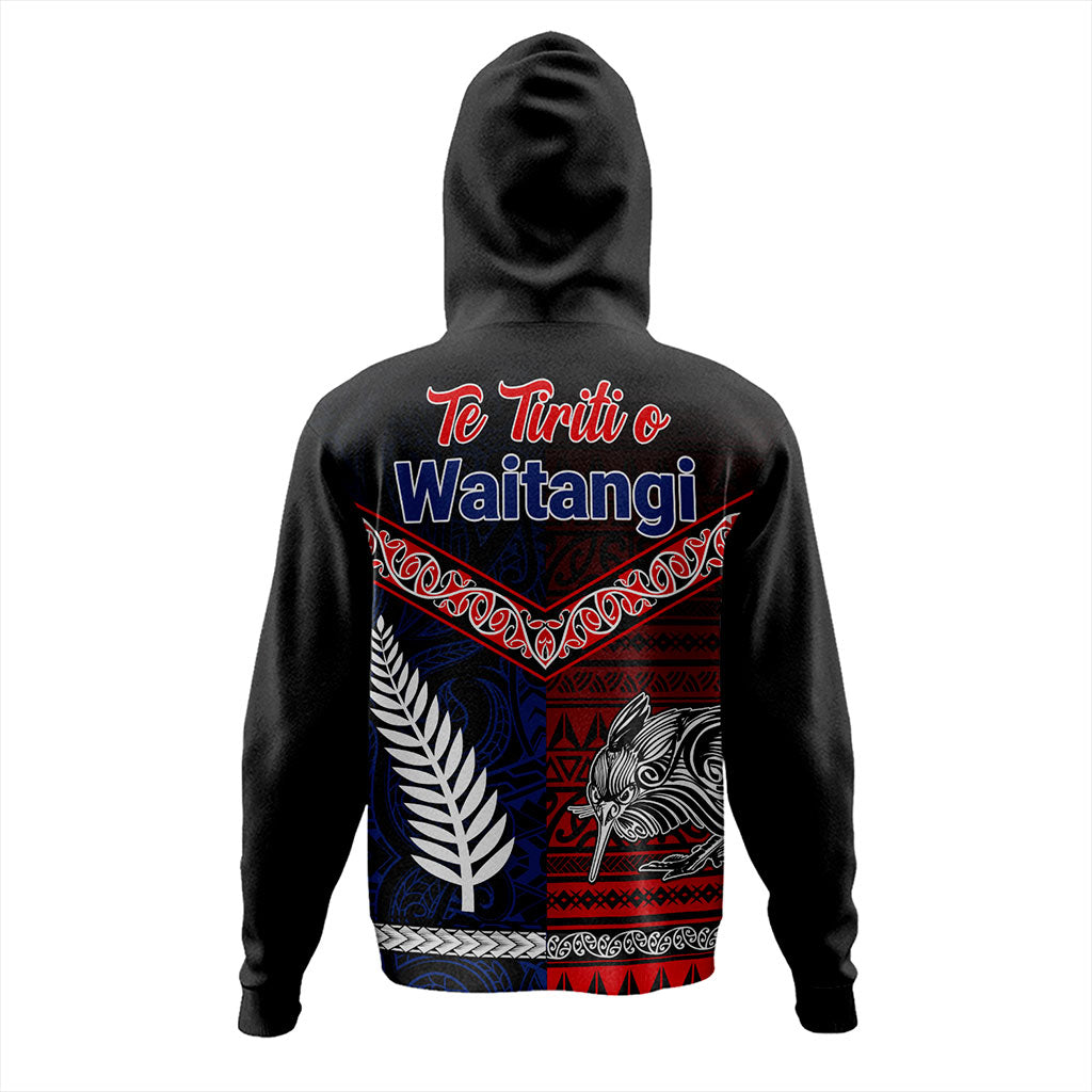 New Zealand Hoodie Waitangi Aotearoa Tribal National Together