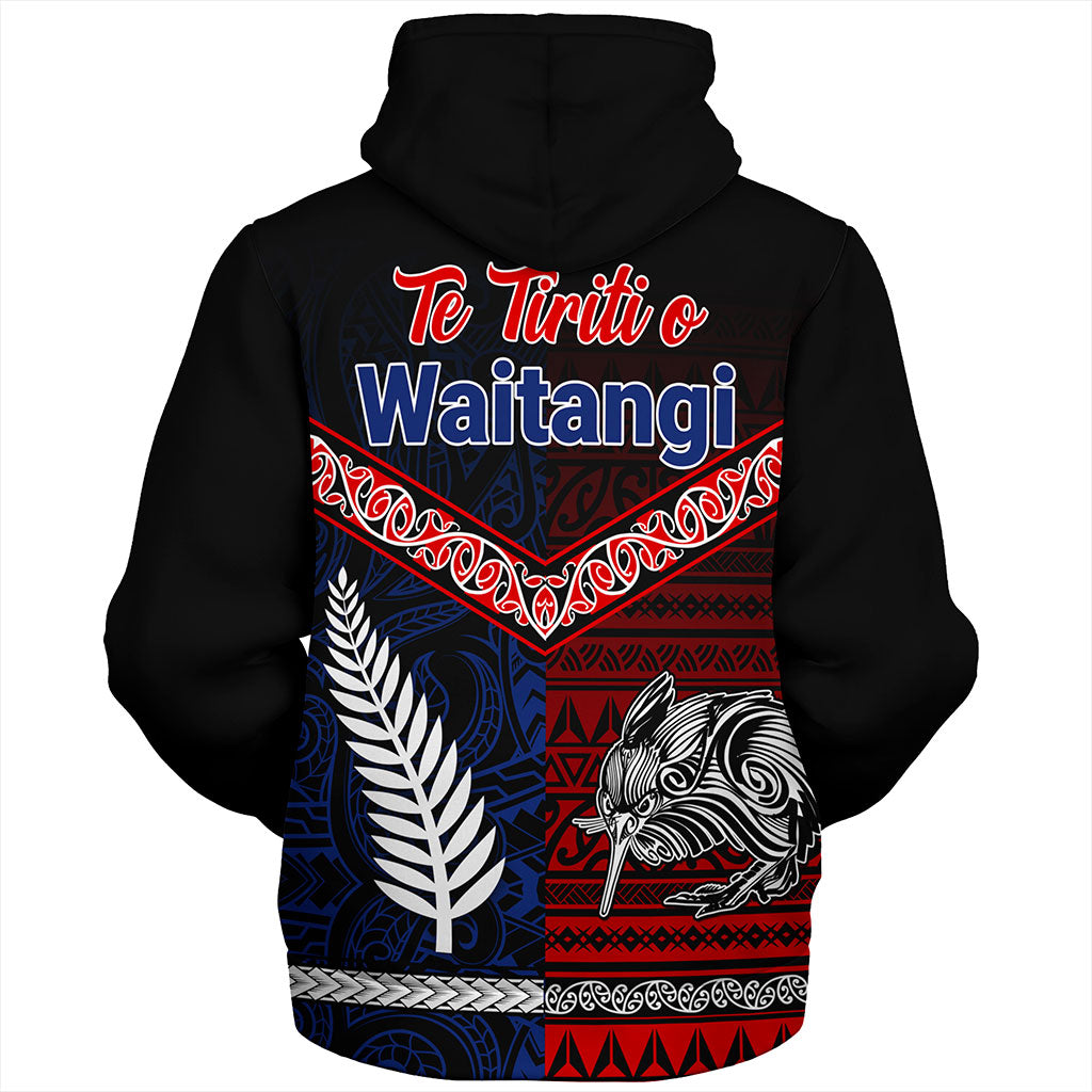 New Zealand Sherpa Hoodie Waitangi Aotearoa Tribal National Together