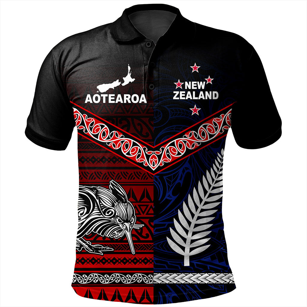 New Zealand Polo Shirt Waitangi Aotearoa Tribal National Together