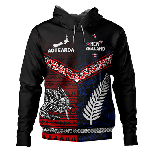 New Zealand Hoodie Waitangi Aotearoa Tribal National Together