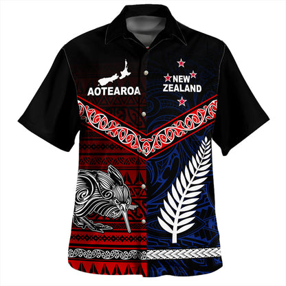 New Zealand Hawaiian Shirt Waitangi Aotearoa Tribal National Together