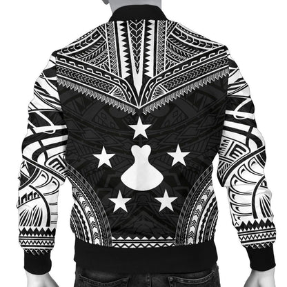 Austral Islands Polynesian Chief Bomber Jacket - Black Version