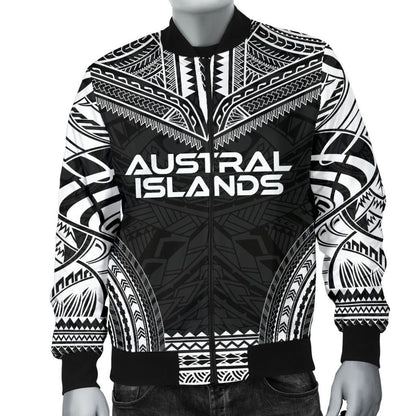 Austral Islands Polynesian Chief Bomber Jacket - Black Version