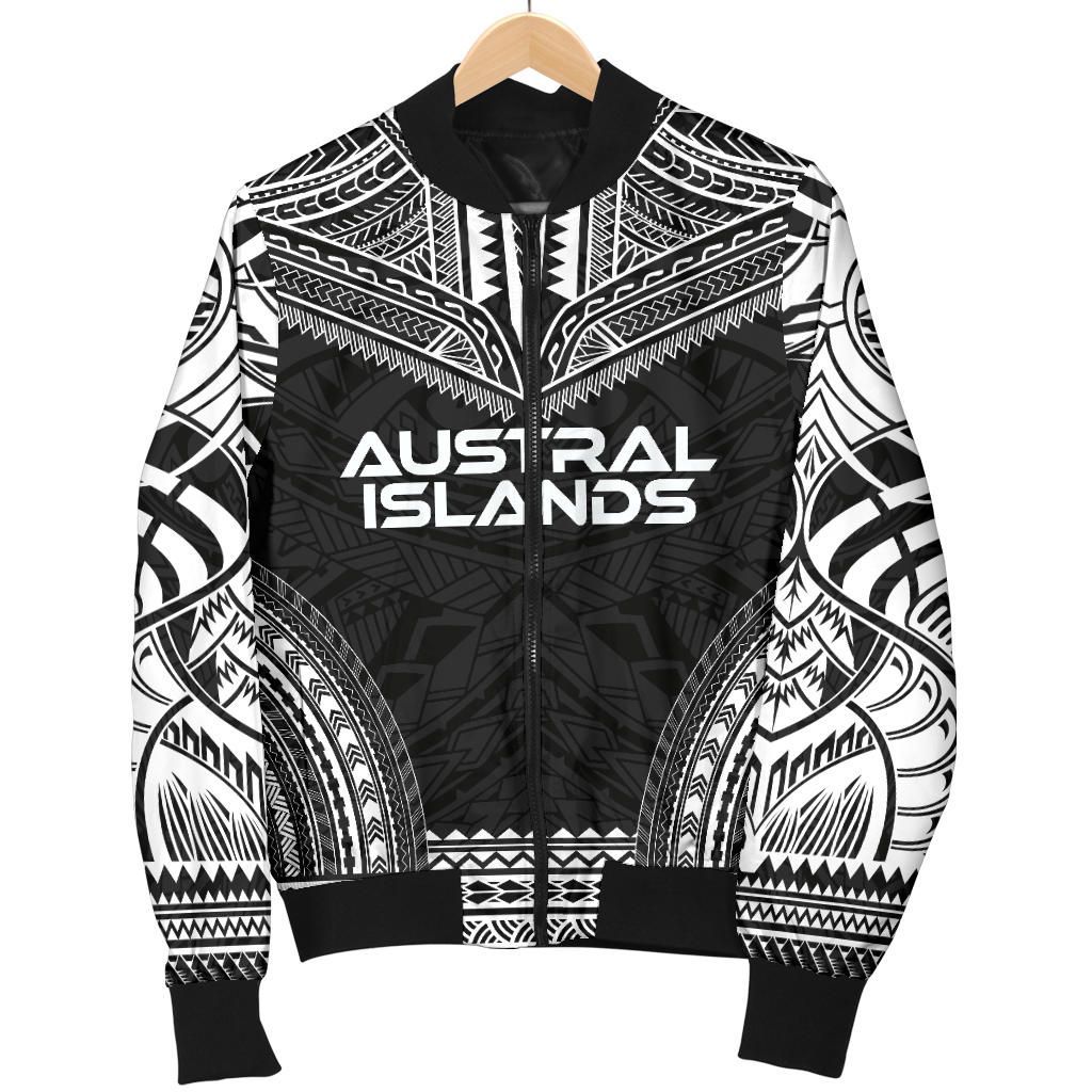 Austral Islands Polynesian Chief Bomber Jacket - Black Version