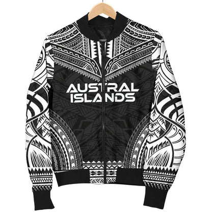 Austral Islands Polynesian Chief Bomber Jacket - Black Version