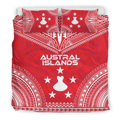 Austral Islands Flag Polynesian Chief Duvet Cover Set