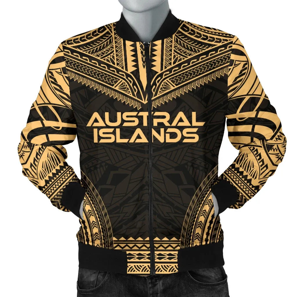 Austral Islands Polynesian Chief Bomber Jacket - Gold Version