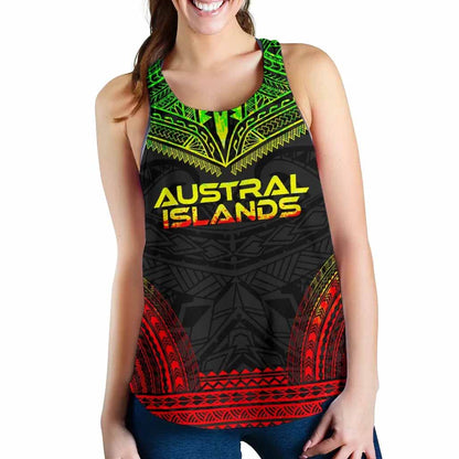 Austral Islands Women Racerback Tank - Polynesian Chief Reggae Version