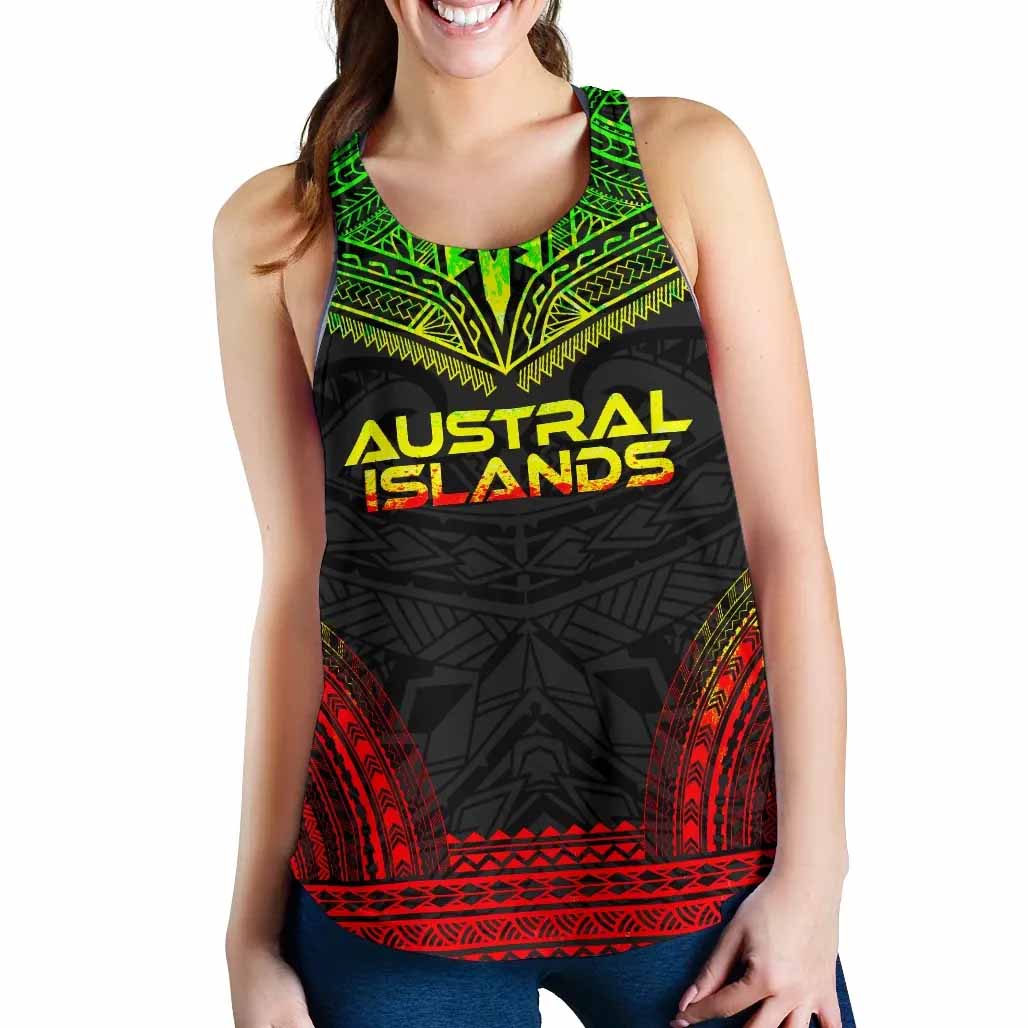 Austral Islands Women Racerback Tank - Polynesian Chief Reggae Version