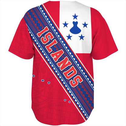 Austral Islands Baseball Shirt Flag And Coat Of Arms