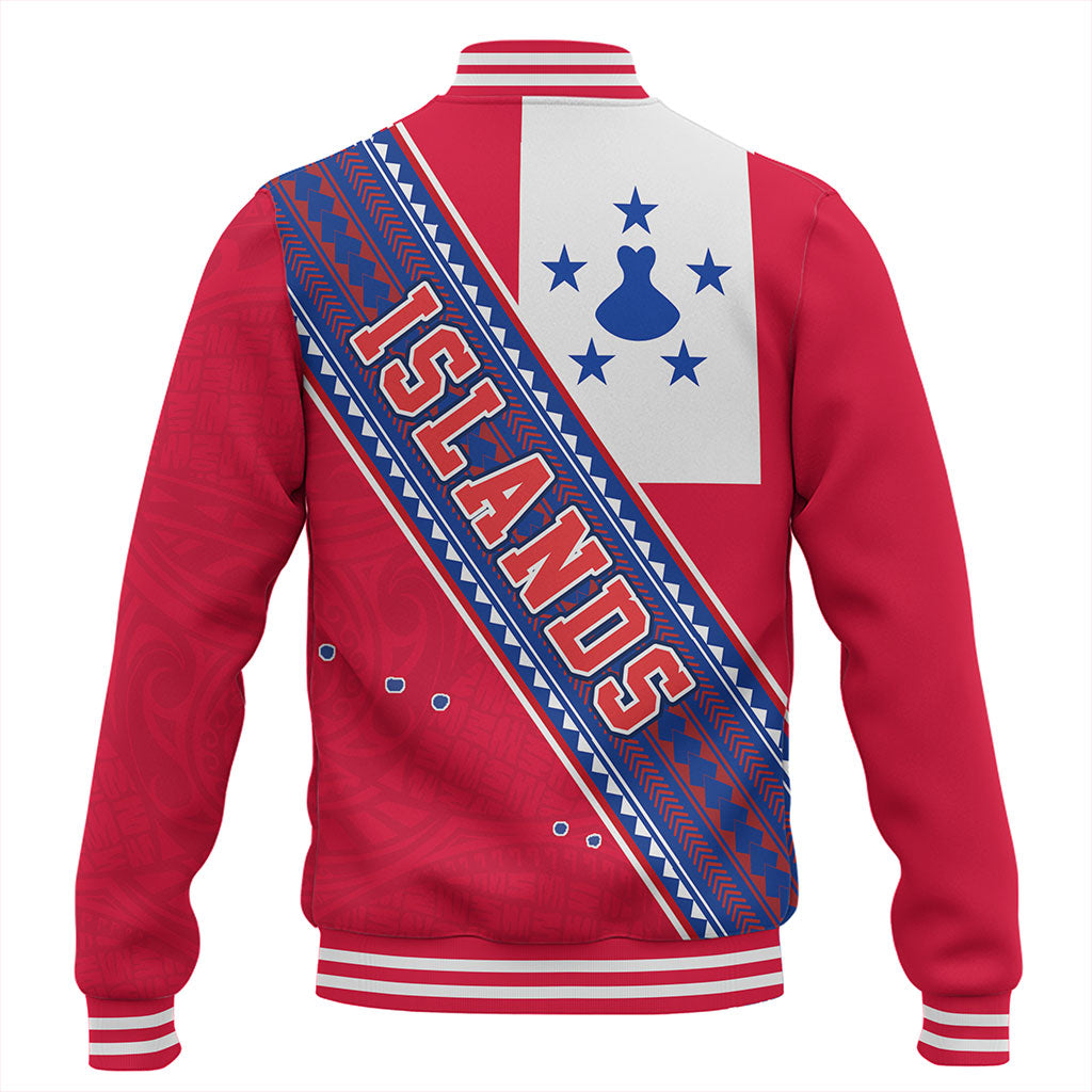 Austral Islands Baseball Jacket Flag And Coat Of Arms