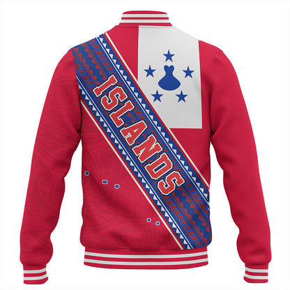 Austral Islands Baseball Jacket Flag And Coat Of Arms